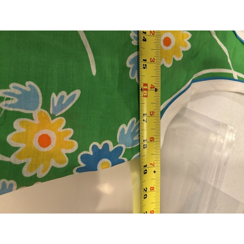 Vtg 60s Flower Power Patio House Dress Loungewear Psychedelic Hippy NWT MCM 70s - Picture 4 of 16